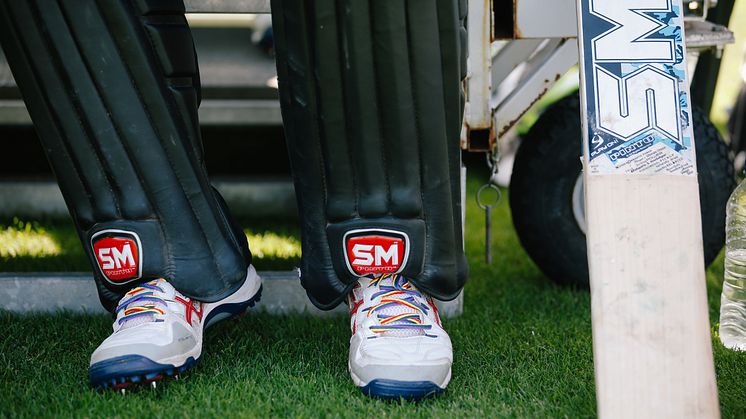 An England player with their laces last year. Photo: Getty Images