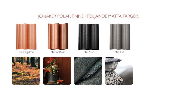 JÖNÅKER POLAR – matt och tåligt tak i naturliga färger