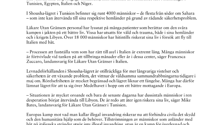 ”Situationen är mycket oroande” 