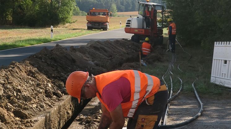 Neue Kabelleitungen im Bereich Blechmühle.