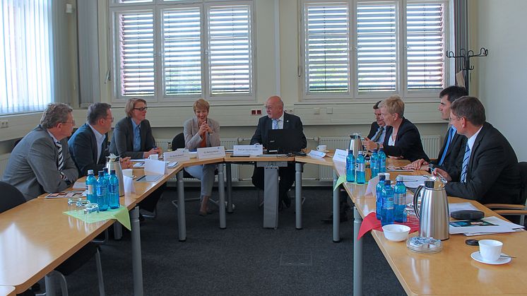 Brandenburgs Wissenschaftsministerin Dr. Martina Münch am 6. Juli 2016 zu Arbeitsbesuch an der Technischen Hochschule Wildau
