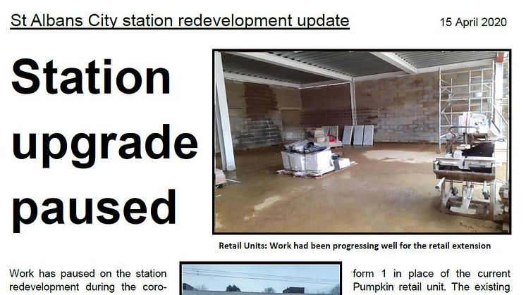St Albans station redevelopment put on hold