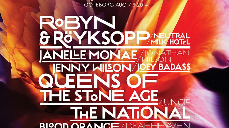 Nya toppnamn klara för Way Out West! Queens Of The Stone Age, Röyksopp & Robyn m.fl.