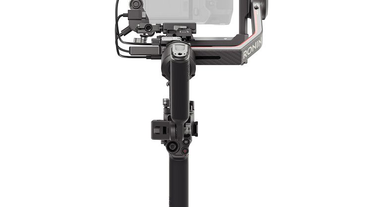 DJI RS 3 Pro - Complete setup - back view (opaque camera, no tripod)