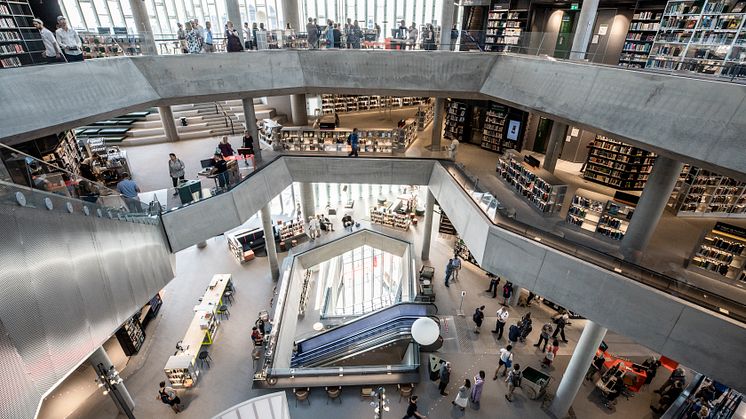 Deichman Bjørvika - the Public Library of the Year (world wide). Credit: Erik Thallaug.
