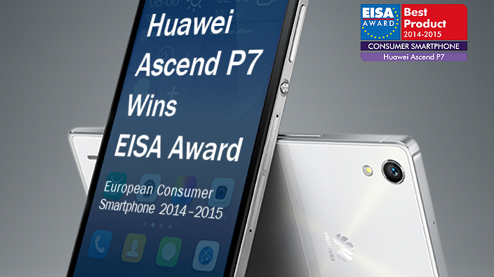 Huawei Ascend P7 utsedd till  'European Consumer Smartphone 2014–2015'