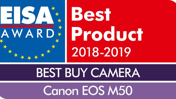 EISA Best Buy camera 2018-2019: Canon EOS M50 