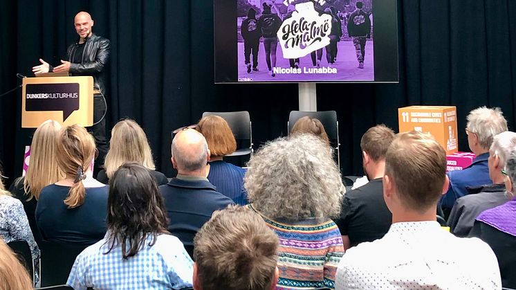 Nicolas Lunabba, som keynotetalade på JämtJämlikt