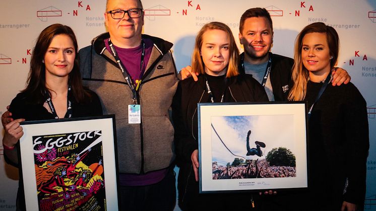 Eggstockfestivalen og Slottsfjell vant Årets plakat og Årets konsertbilde 2016