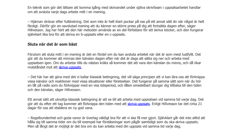 Skriva uppsats? Så hjälper du hjärnan på traven