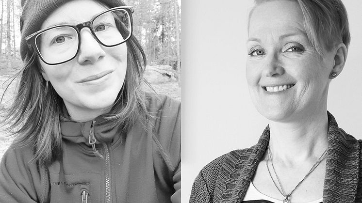 Marielle Winberg och Åsa Happasaari bor långt från varandra men har hittat ett sätt att samarbeta på distans. 