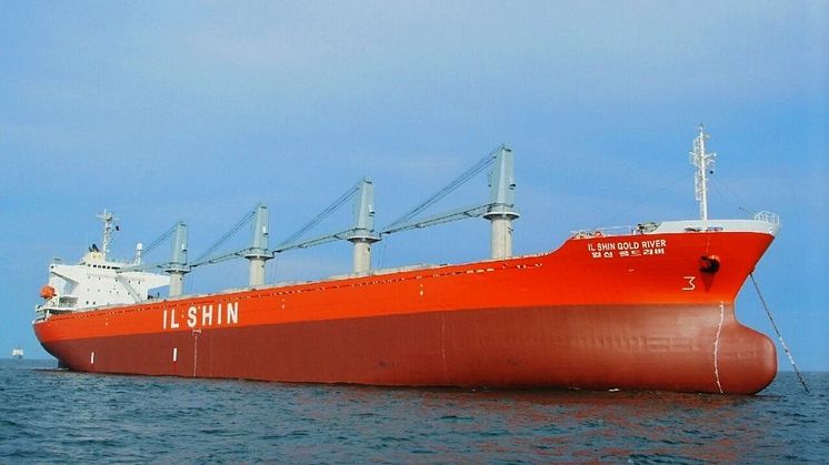 Kongsberg Maritime systems chosen for LNG Fuelled bulk carrier vessel under construction at Hyundai Mipo in South Korea (existing Ilshin bulk carrier pictured). Image courtesy: Ilshin Shipping Company