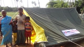 Zeltstadt in Indien