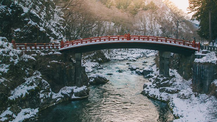 Shinkyo Bridge in Winter