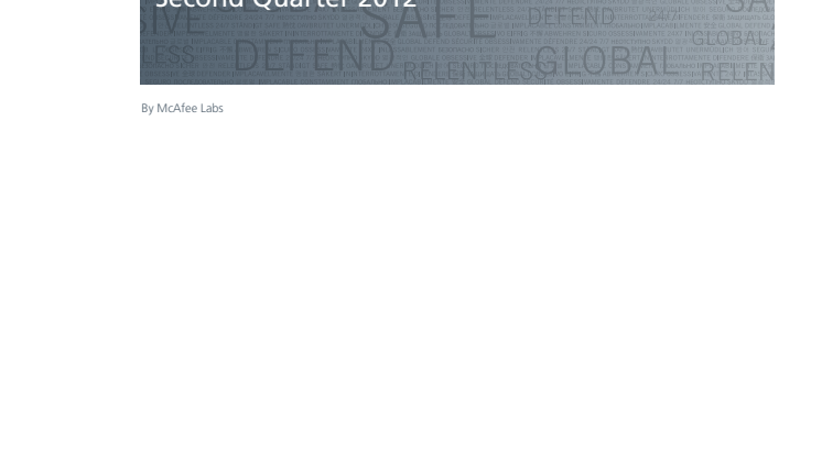 McAfee Threats Report: Q2 2012