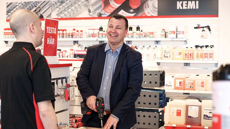 Torbjörn Seger, VD Würth Svenska AB berättar om sina visioner för Würths butikskedja