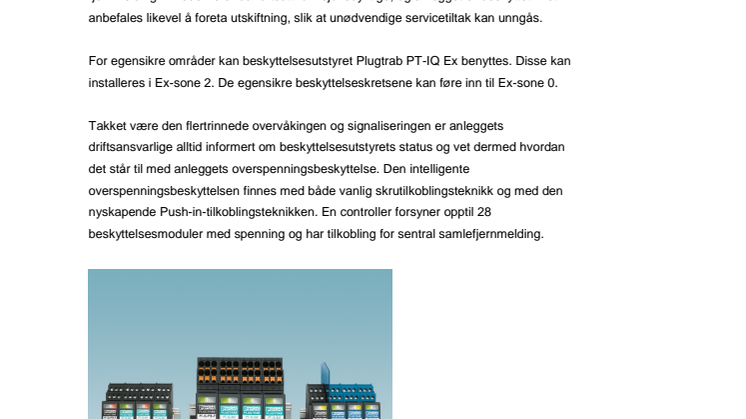 Intelligent overspenningsbeskyttelse for prosessteknikk