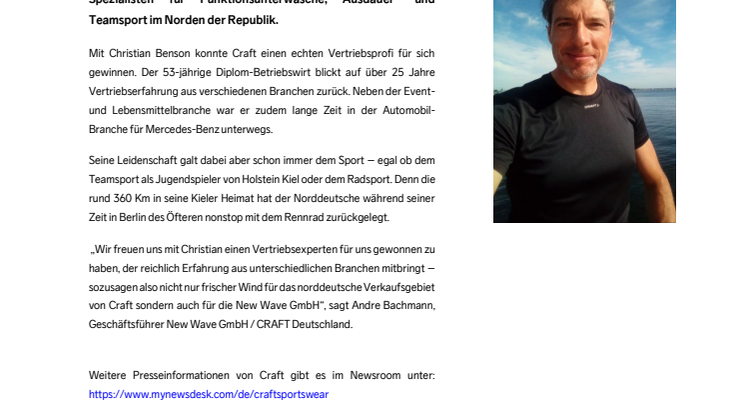 Craft mit freiem Handeslvertreter in Norddeutschland