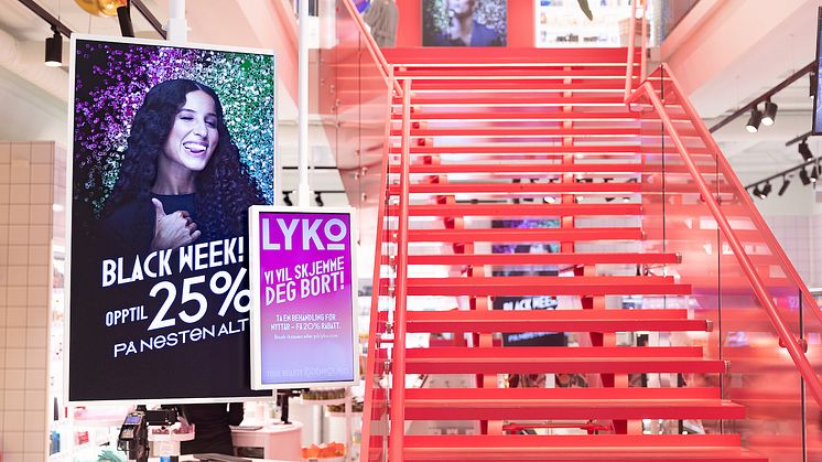 Lykos flaggskeppsbutik i centrala Oslo