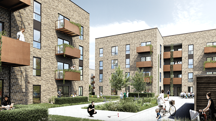 Architectural concept of residential project in Horsens, Denmark