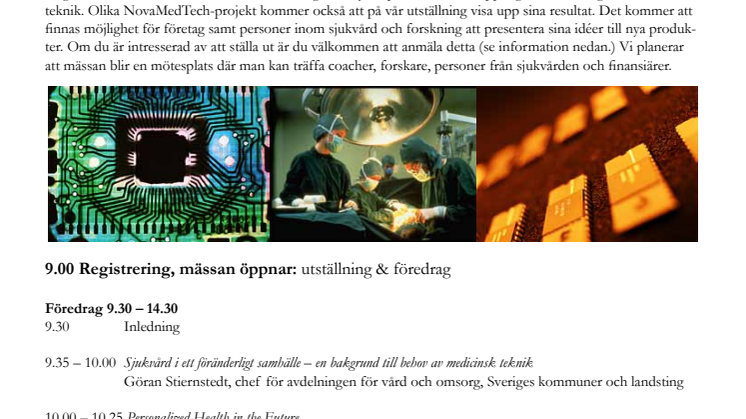NovaMedTechs Innovationsmässa 2010