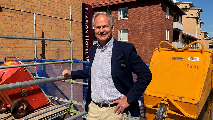 Mikael Junger, hotelldirektör på Clarion Hotel Winn i Gävle.