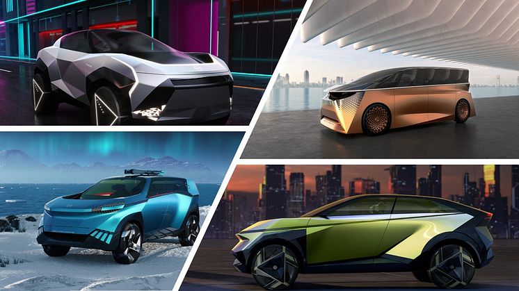 Nissan afslører fire elbils koncepter inden Japan Mobility Show