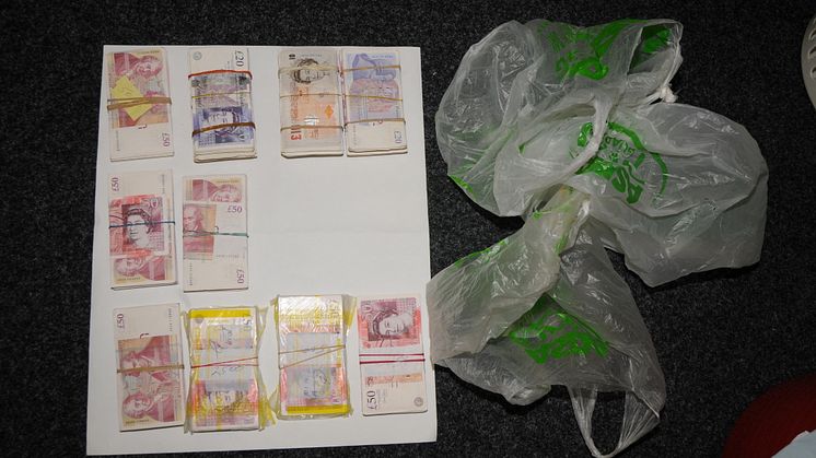 The £48,000 found hidden amongst Iqbal Haji's chicken nuggets
