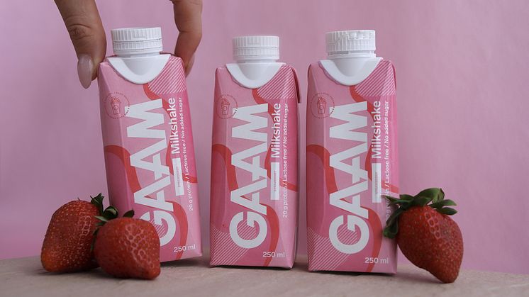 GAAM stödjer Rosa-bandet: 6714 GAAM Milkshake Strawberries sålda under oktober