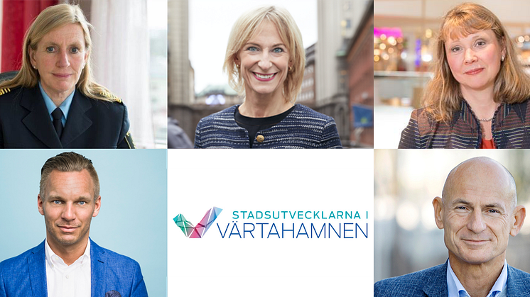 Från vänster i bild: Carin Götblad, Kristina Alvendal, Elisabet Elmsäter Vegsö, Erik Slottner och PG Persson.