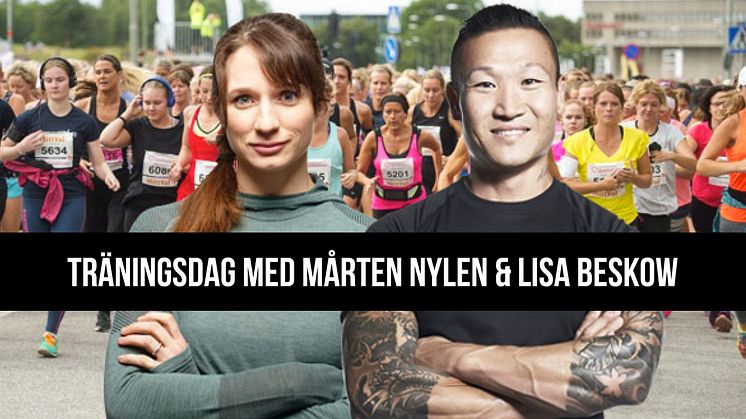 Träna tillsammans med Mårten Nylen & Lisa Beskow på Stockholms största hotell! 