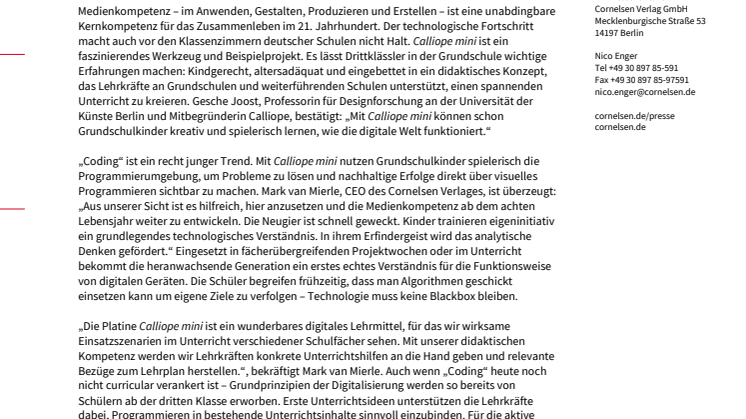 Coding in der Grundschule: Forschend-entdeckendes Lernen mit "Calliope mini" ab der Grundschule 