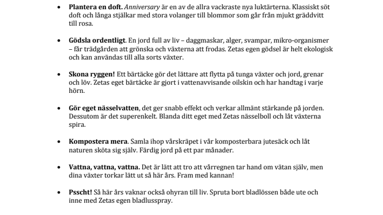 ​Inled våren varmt och vänligt!