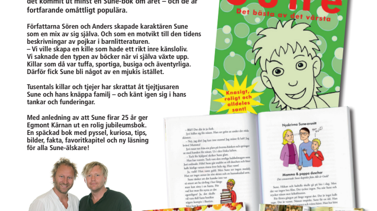 Karl Sune Rudolf Andersson firar 25 år som bokfigur