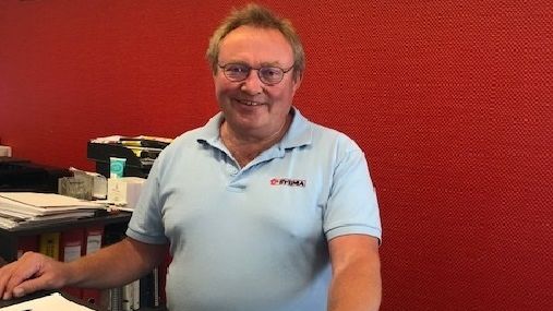 Butikschef Flemming Jeppesen har 40-års jubilæum i Bygma Kerteminde den 3. maj 