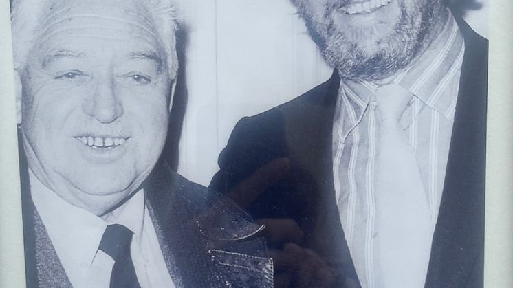 Gallerist Børge Birch og Morten Grunwald, 1982