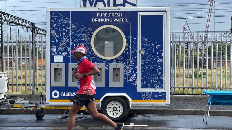 Runners need to hydrate even when the weather is chilly and wet