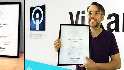 Induo vinnare av MyNewsdesks "Årets Pressrum 2010" 