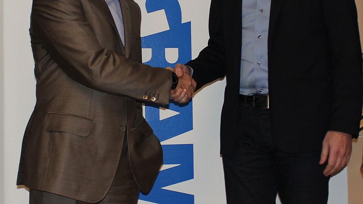Ulrich Egeskov, Nordisk Executive MD Ingram Micro och Marco Landi,  President Polycom EMEA