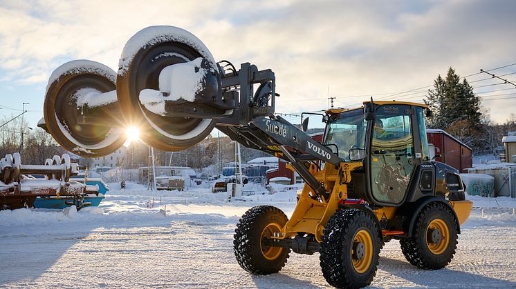 Volvo L25 Electric på Euromaint i Sundsvall