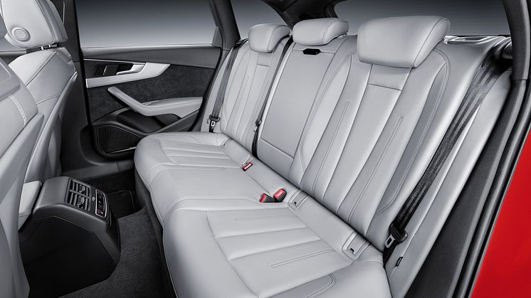 A4 back seat light grey