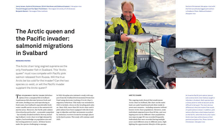 The Arctic queen and the Pacific invader salmonid migrations in Svalbard - Framforum 2024_spreads.pdf