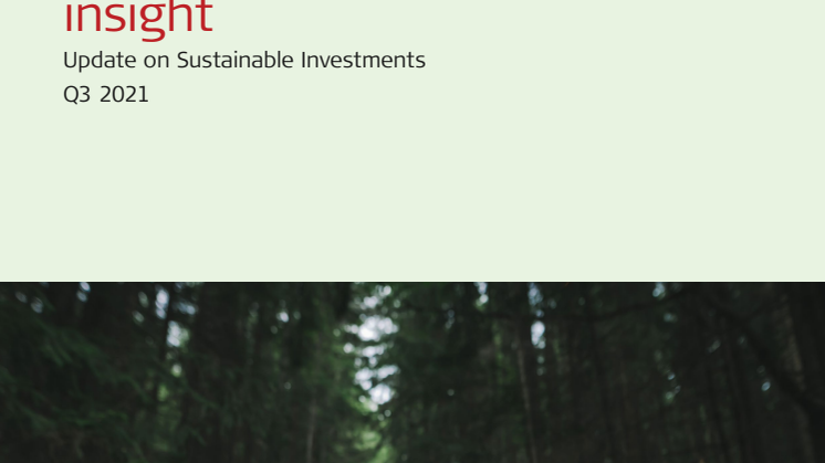 Sustainability Report Q3 2021