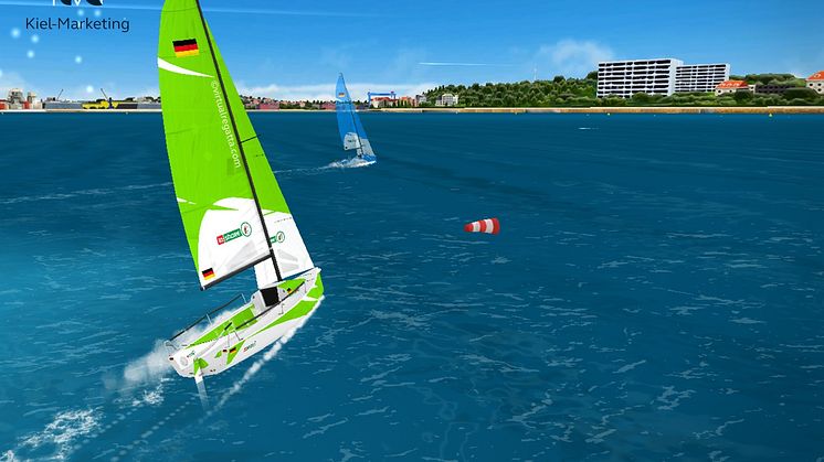 eSailing von VR ist beliebt, z.B. auf der Kieler Förde in Kiel.esailing.City