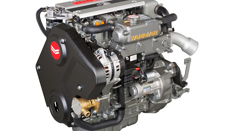 Hi-res image - YANMAR - YANMAR 3JH40 common rail inboard marine diesel engine