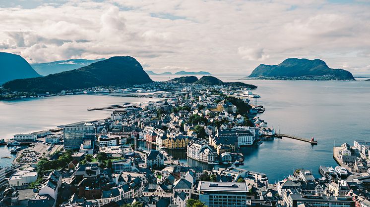 Norwegian landscape. Ålesund