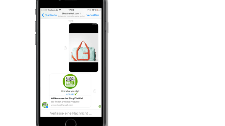 Imagebot: shopping based on images revolutionizes online shopping // ShoptheWall offers globally the first image bot, based on artificial intelligence