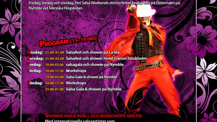 Hot Salsa Weekend - Succéfestivalen arrangeras för sjunde året i rad!
