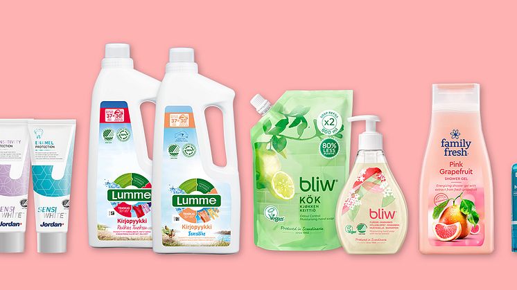 Orkla Care Finlandin syksyn uutuuksissa paljon ympäristömerkittyjä tuotteita