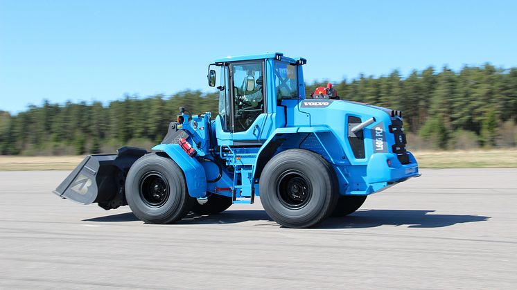 Volvo L60G PCP vid rekordet på Anderstorp